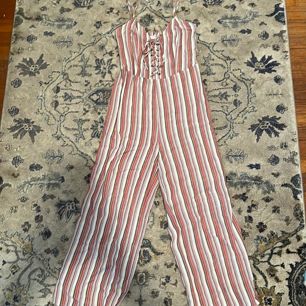 American Eagle Stripey Jumpsuit